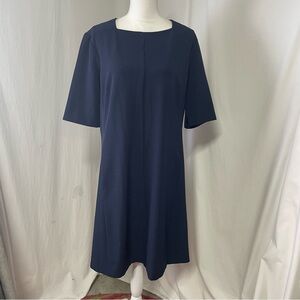 M.M. Lafleur The Emily A-Line Dress in Galaxy Blue (Navy) 16